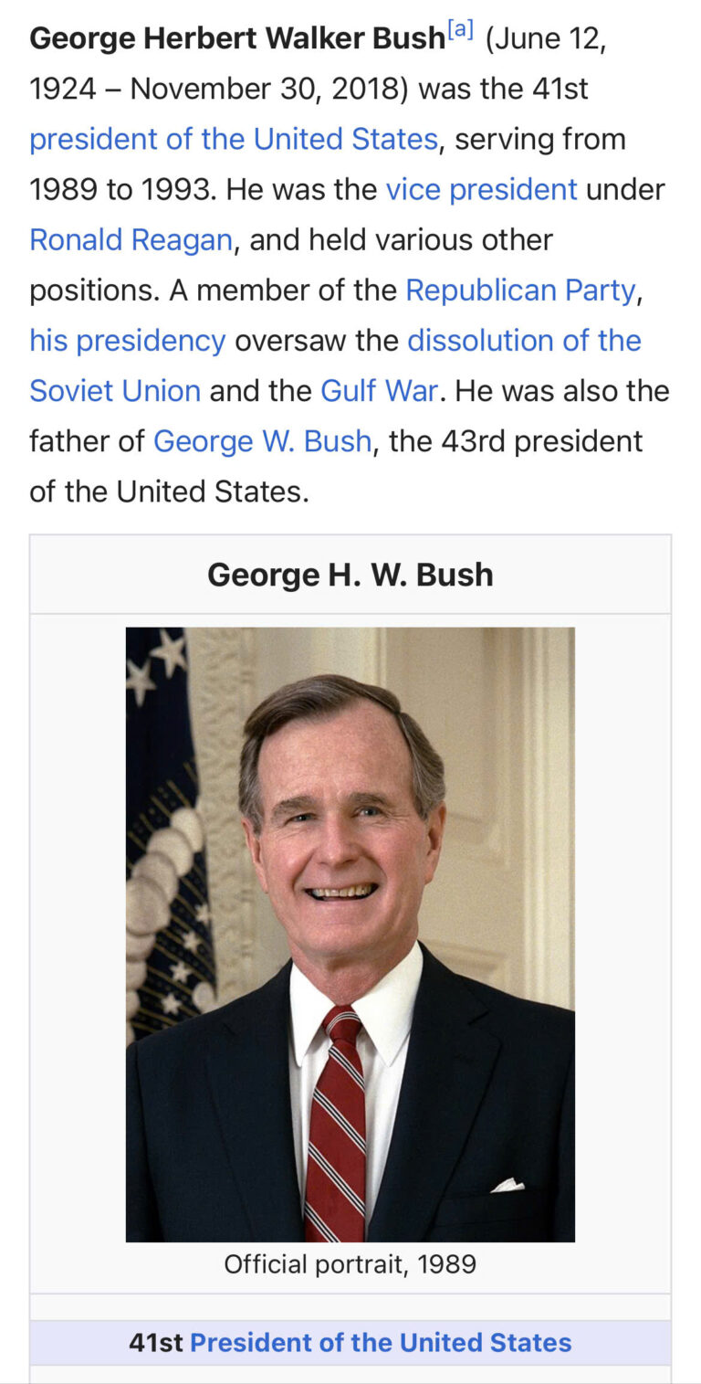 George walker Bush