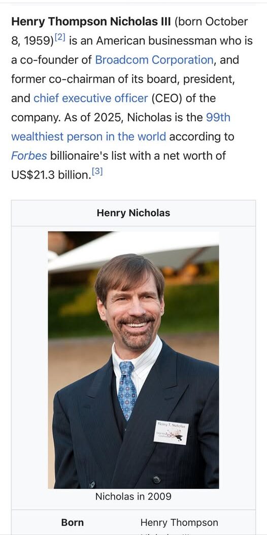Henry Thompson Nicholas III