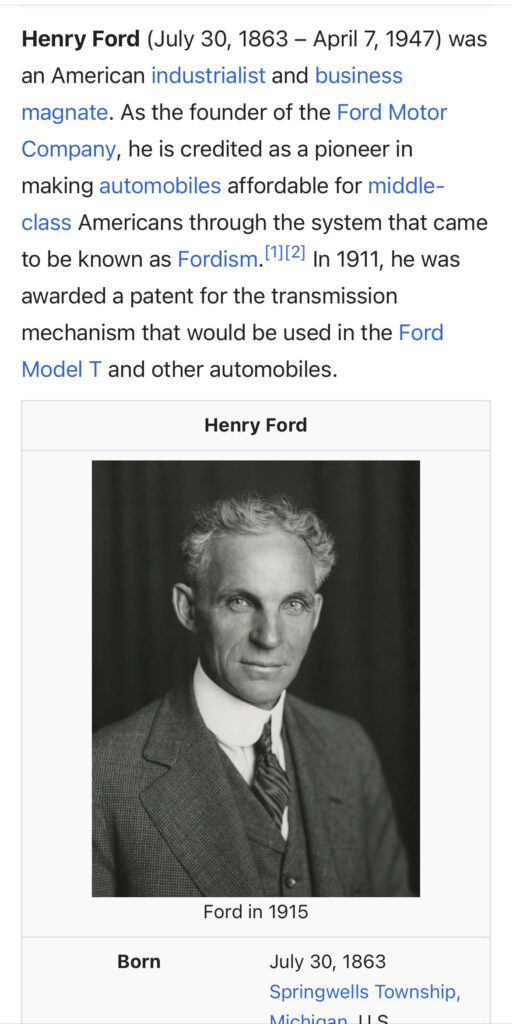 Henry ford