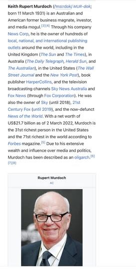 Keith Rupert Murdoch