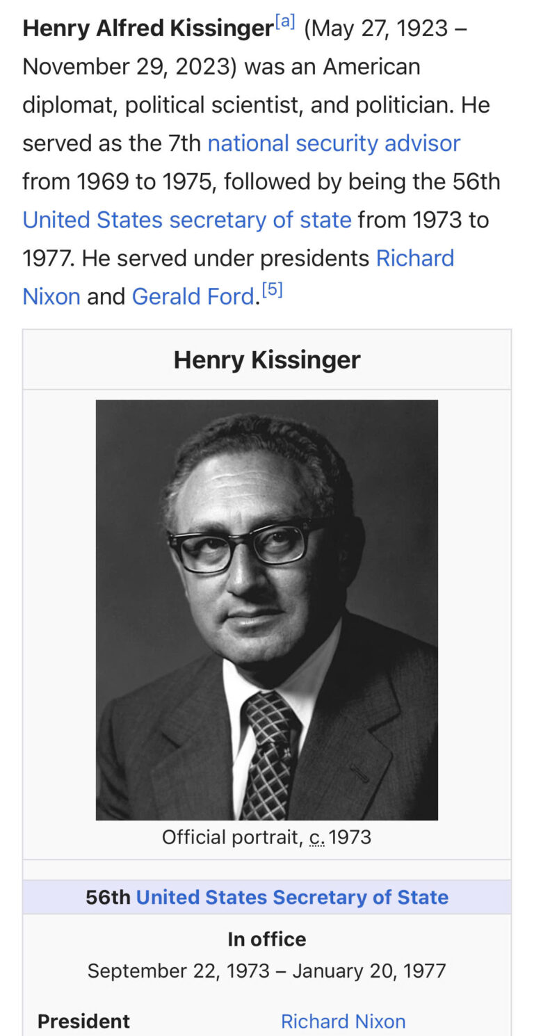 Henry Kissinger
