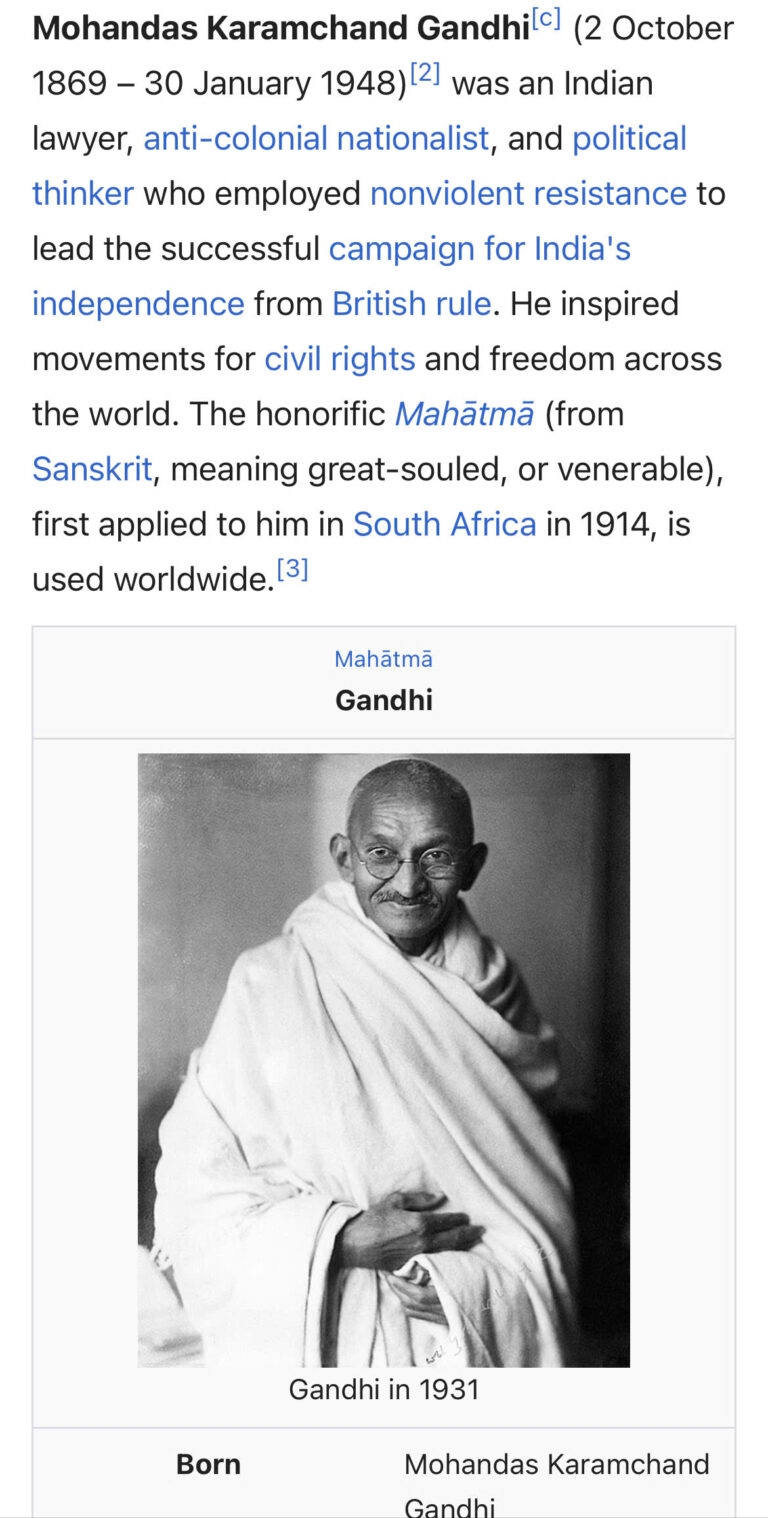 Mohandas Ghandi