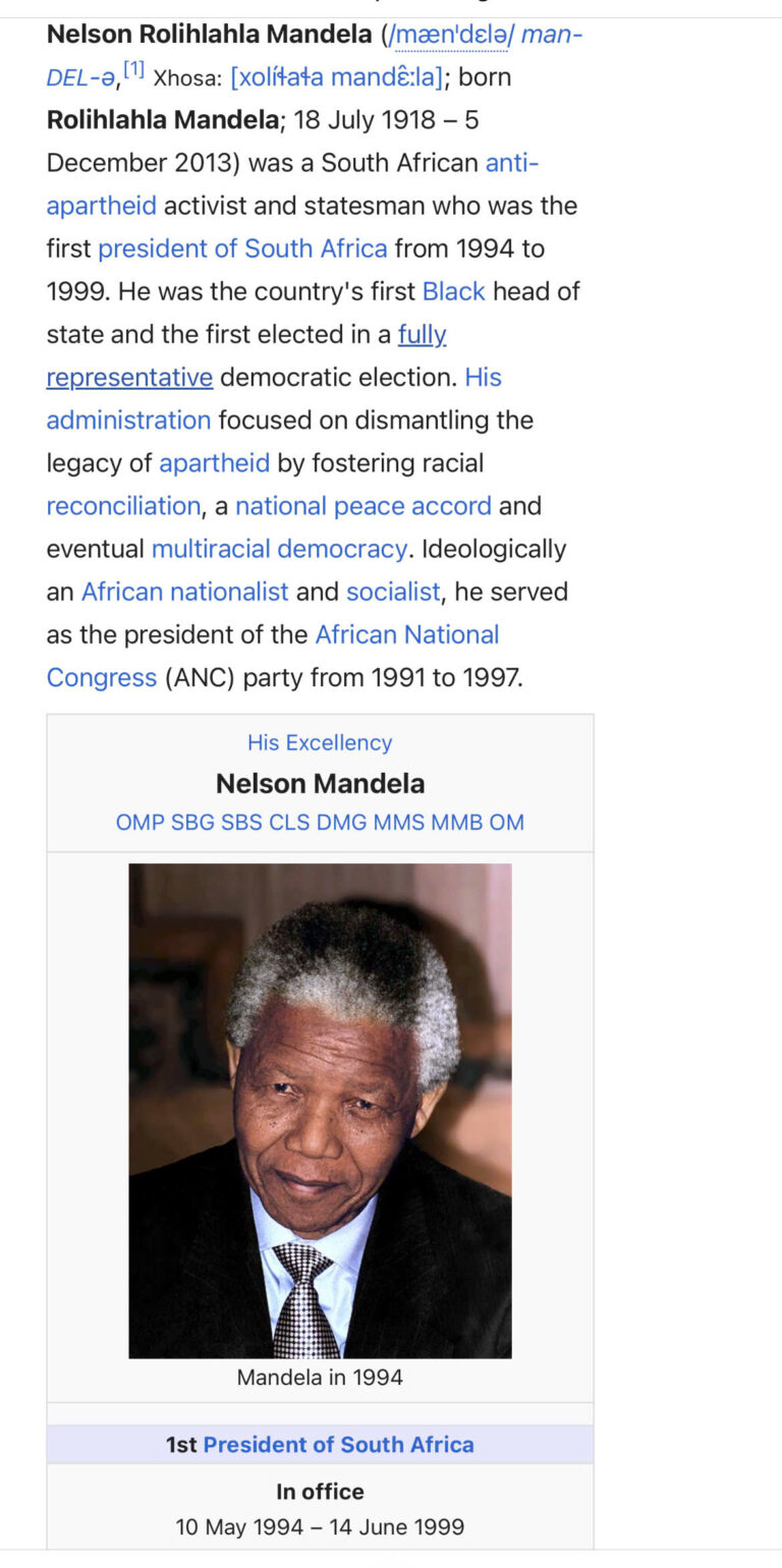 Nelson Mandela