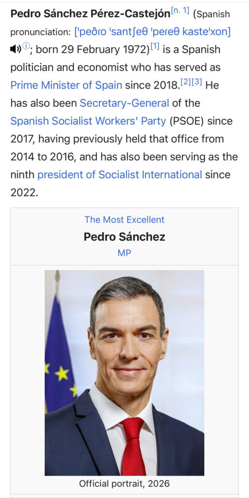 Pedro Sanchez