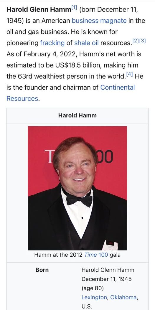 Harold Glenn Hamm