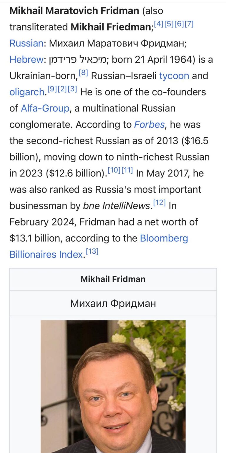 Mikhail Maratovich Fridman
